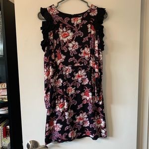 Club Monaco long sleeve floral dress